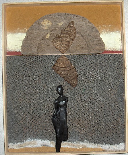 2008-06_Sortie-de-l-onde.jpg - "Sortie de l'onde" (Buis teinté au brou de noix, 25cm x 44cm)
